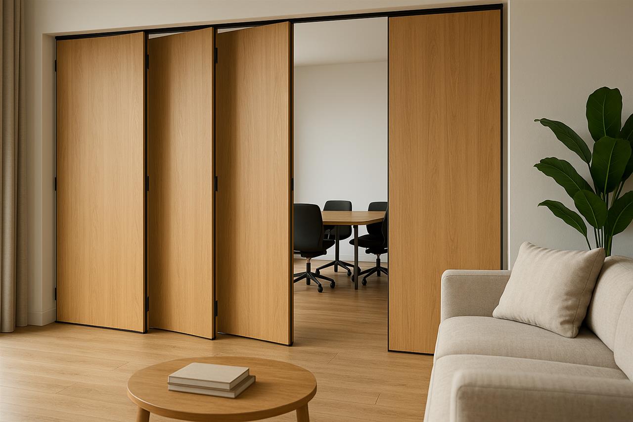 Foldevæg indendørs - skab fleksible rumløsninger