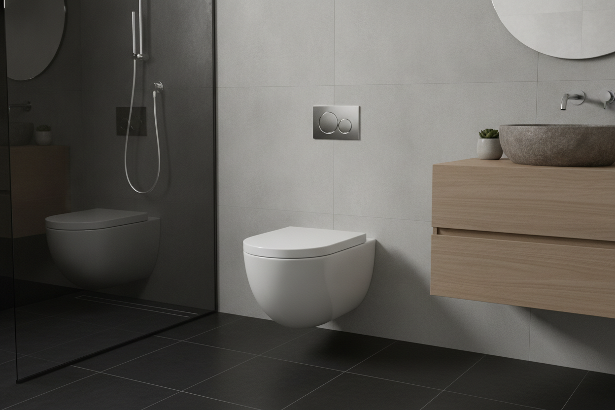 Hvorfor vælge et væghængt toilet uden skyllekant til dit badeværelse?